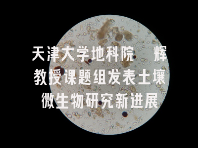 天津大学地科院滕辉教授课题组发表土壤微生物研究新进展