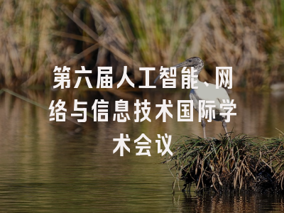 第六届人工智能、网络与信息技术国际学术会议