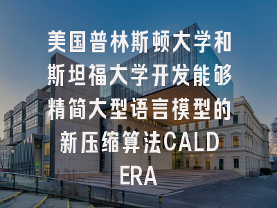美国普林斯顿大学和斯坦福大学开发能够精简大型语言模型的新压缩算法CALDERA