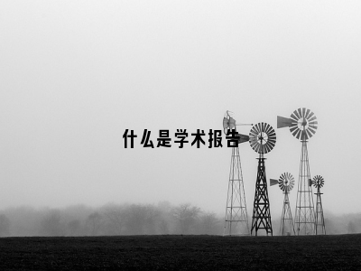 什么是学术报告