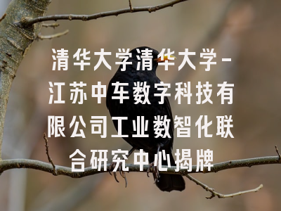 清华大学清华大学-江苏中车数字科技有限公司工业数智化联合研究中心揭牌