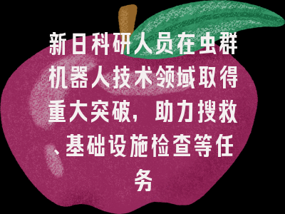 新日科研人员在虫群机器人技术领域取得重大突破，助力搜救、基础设施检查等任务