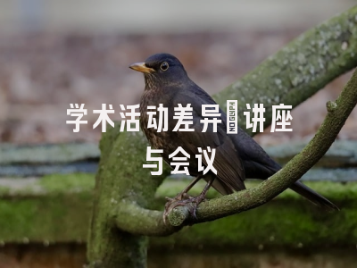学术活动差异：讲座与会议