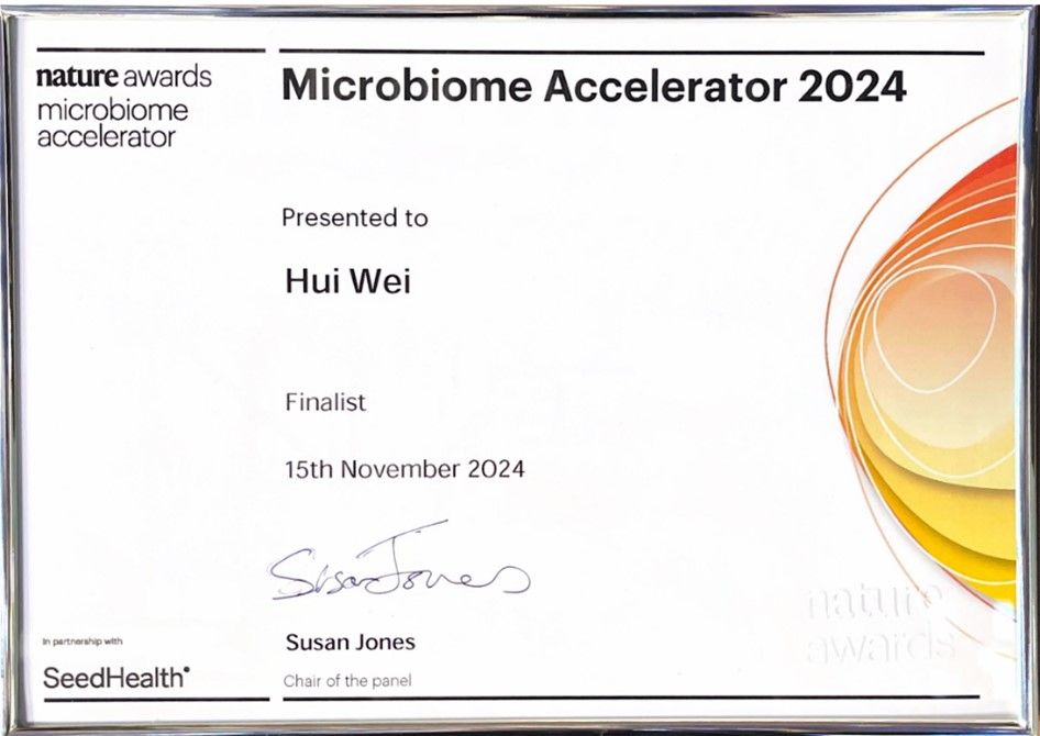 南京大学现代工学院教授获Nature Awards Microbiome Accelerator国际奖励