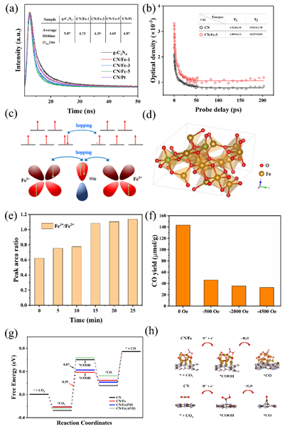 南京大学物理学院邹志刚、周勇研究团队在自旋催化二氧化碳转化领域取得新进展