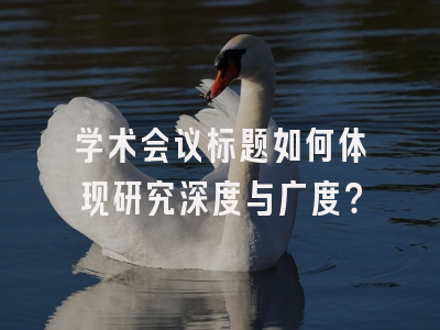 学术会议标题如何体现研究深度与广度？