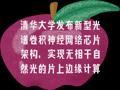清华大学发布新型光谱卷积神经网络芯片架构，实现无相干自然光的片上边缘计算