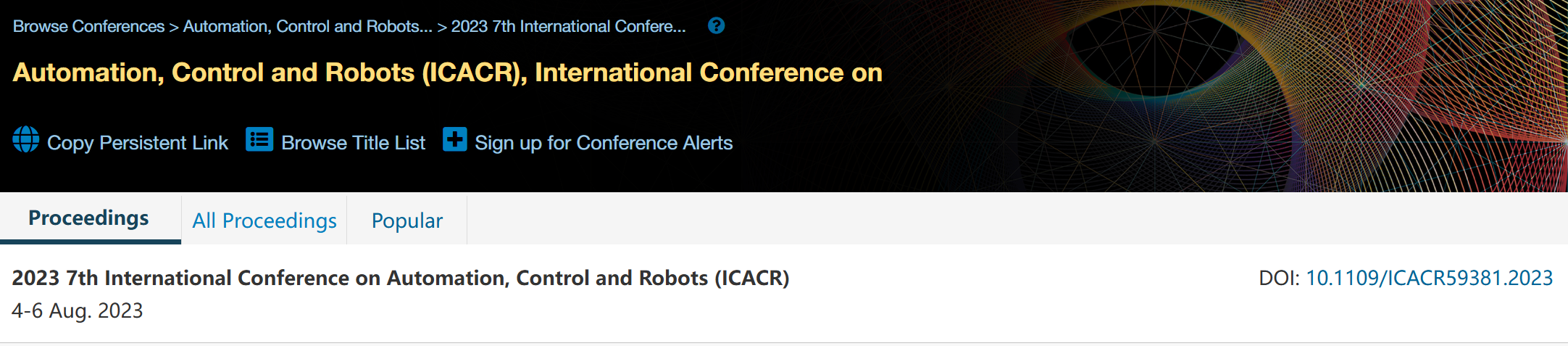 2025年第九届自动化，控制和机器人国际会议 (ICACR 2025)