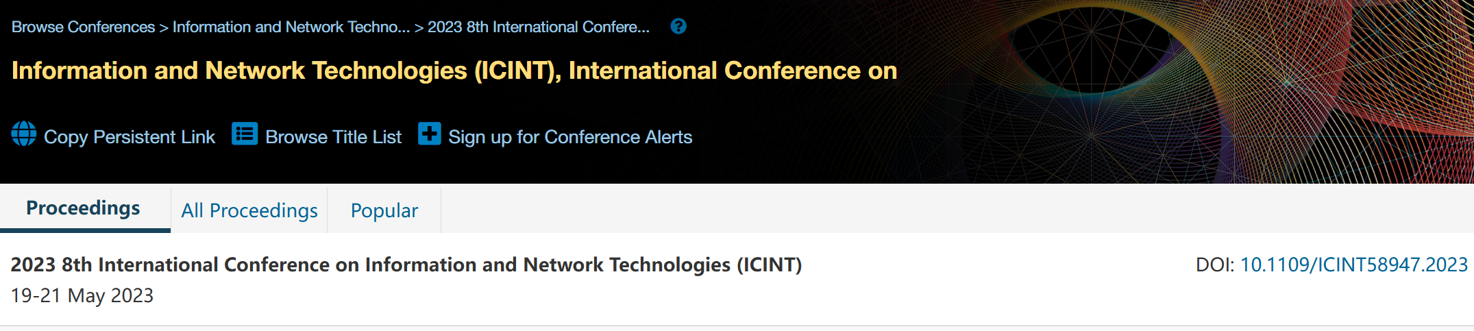 2026年第11届信息与网络技术国际会议 (ICINT 2026)