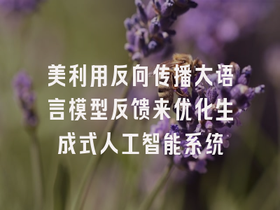 美利用反向传播大语言模型反馈来优化生成式人工智能系统