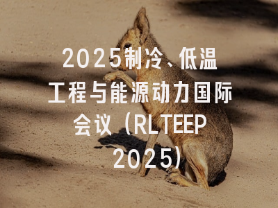 2025制冷、低温工程与能源动力国际会议（RLTEEP 2025）