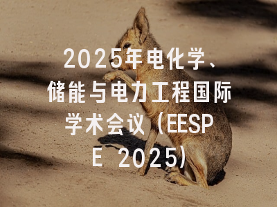 2025年电化学、储能与电力工程国际学术会议（EESPE 2025）