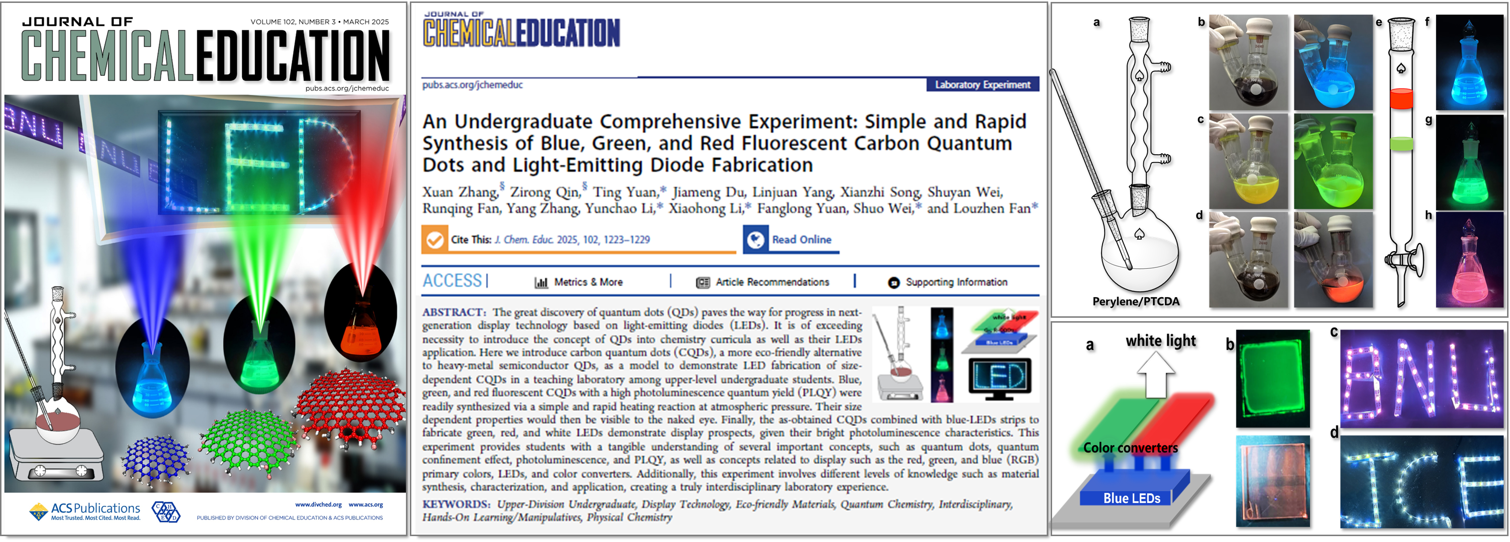 北京师范大学化学学院实验教学中心在国际化学教育期刊《Journal of Chemical Education》发表本科实验教学论文