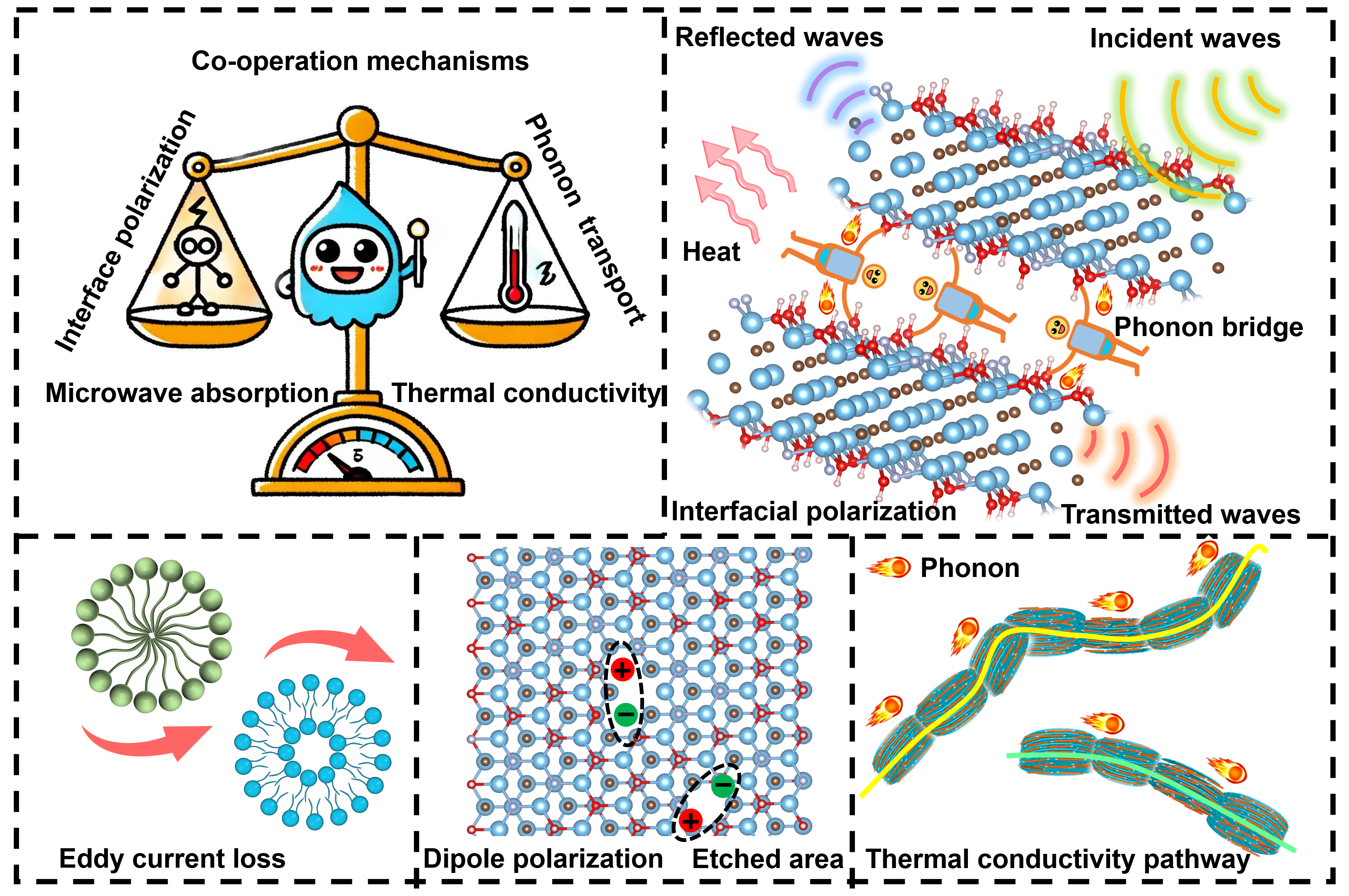 山东大学前沿交叉科学青岛研究院极端条件热物理团队在界面工程调控吸波-导热方面取得新进展