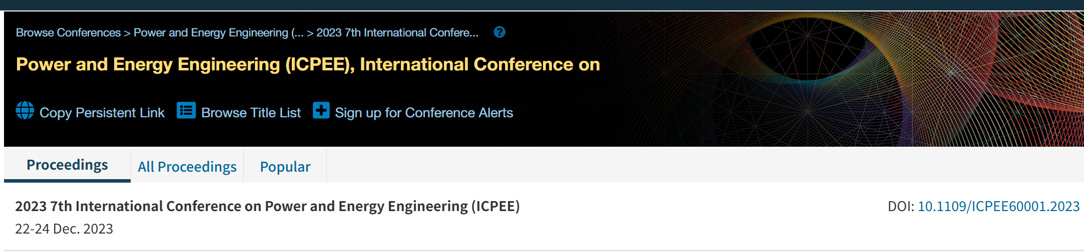 2025年第九届电力与能源工程国际会议 (ICPEE 2025)