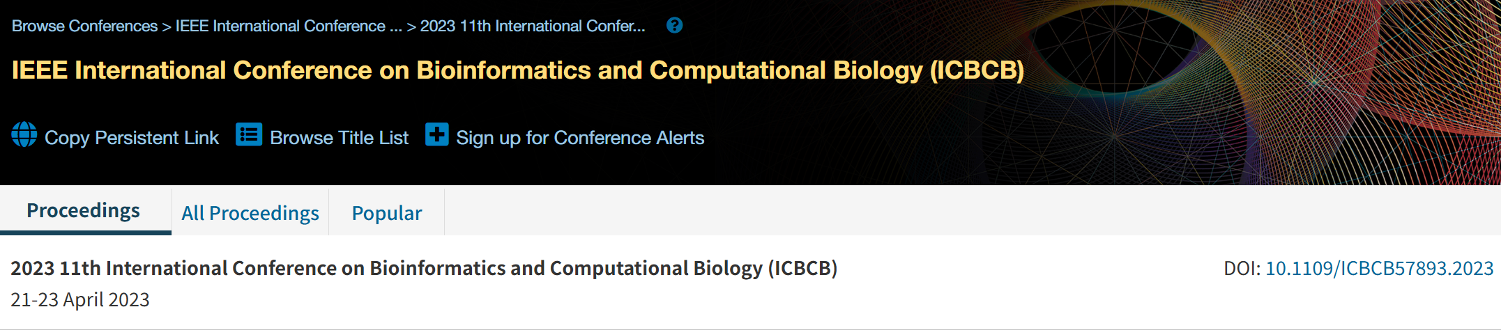 2026年第十四届生物信息学与计算生物学国际会议 (ICBCB 2026)