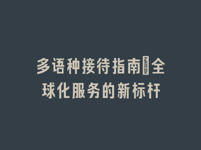 多语种接待指南：全球化服务的新标杆