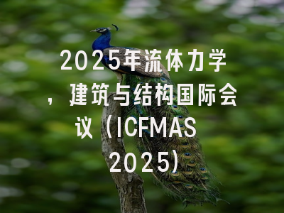 2025年流体力学，建筑与结构国际会议（ICFMAS 2025）