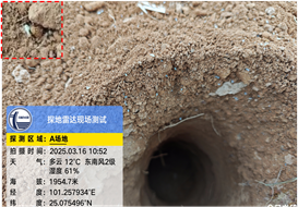 我院研发的超宽频脉冲三维探地雷达蚁穴探测验证实验首站告捷