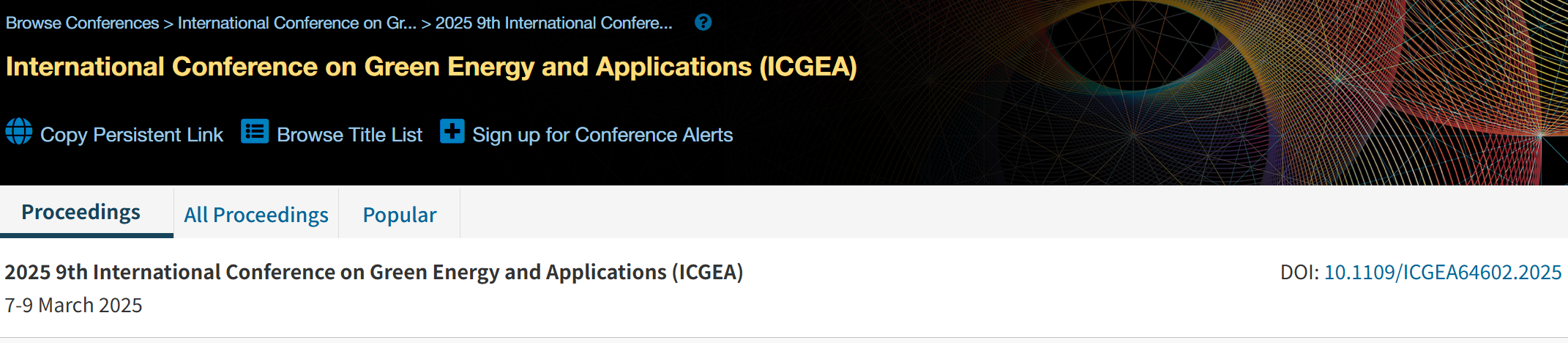 2026年第十届绿色能源与应用国际会议 (ICGEA 2026)