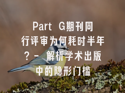 Part G期刊同行评审为何耗时半年？- 解析学术出版中的隐形门槛