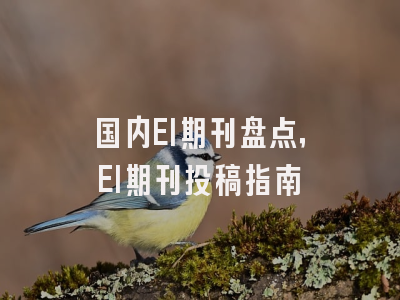 国内EI期刊盘点，EI期刊投稿指南