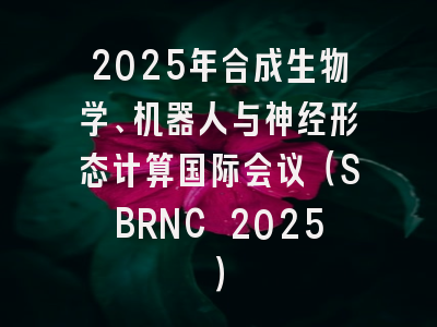 2025年合成生物学、机器人与神经形态计算国际会议（SBRNC 2025）