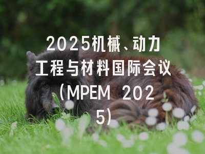 2025机械、动力工程与材料国际会议（MPEM 2025）