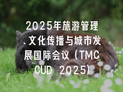 2025年旅游管理、文化传播与城市发展国际会议（TMCCUD 2025）