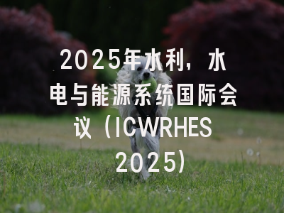 2025年水利，水电与能源系统国际会议（ICWRHES 2025）