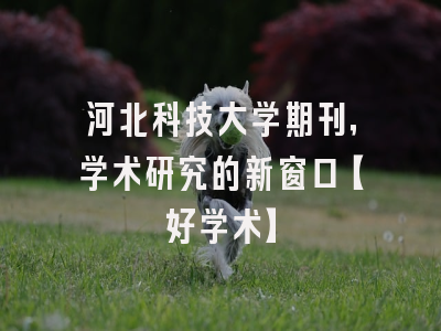 河北科技大学期刊，学术研究的新窗口【好学术】