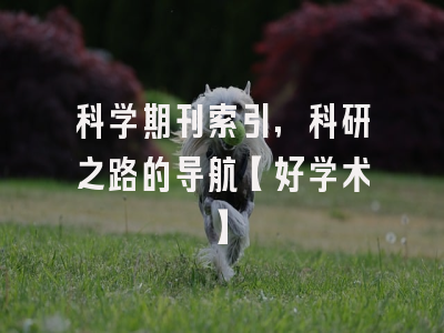 科学期刊索引,科研之路的导航【好学术】