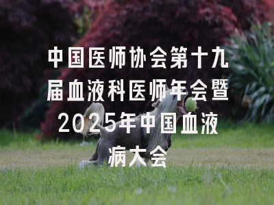 中国医师协会第十九届血液科医师年会暨2025年中国血液病大会