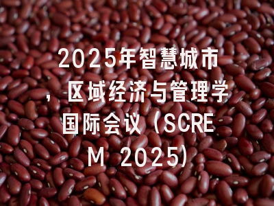 2025年智慧城市，区域经济与管理学国际会议（SCREM 2025）