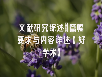 文献研究综述：篇幅要求与内容详述【好学术】