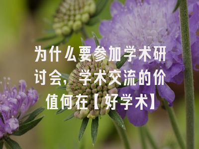 为什么要参加学术研讨会,学术交流的价值何在【好学术】