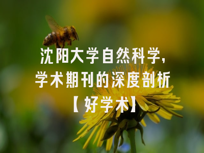 沈阳大学自然科学，学术期刊的深度剖析【好学术】