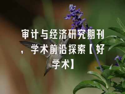 审计与经济研究期刊，学术前沿探索【好学术】