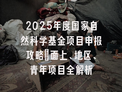 2025年度国家自然科学基金项目申报攻略：面上、地区、青年项目全解析