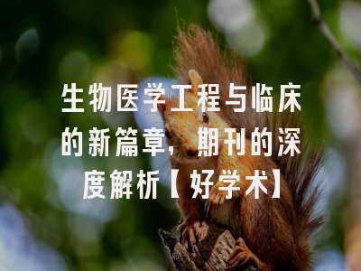 生物医学工程与临床的新篇章，期刊的深度解析【好学术】