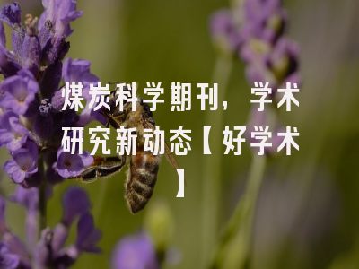 煤炭科学期刊，学术研究新动态【好学术】