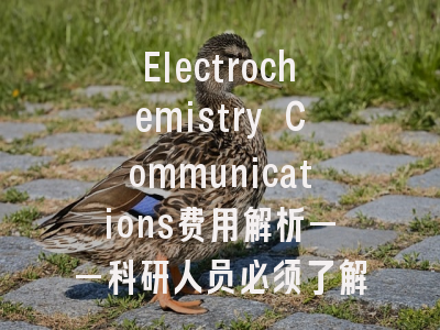 Electrochemistry Communications费用解析——科研人员必须了解的成本构成