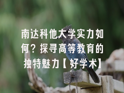 南达科他大学实力如何？探寻高等教育的独特魅力【好学术】