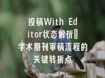 投稿With Editor状态解析_学术期刊审稿流程的关键转折点