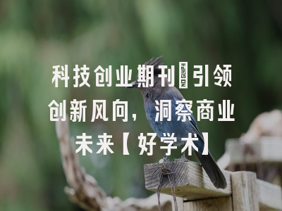 科技创业期刊：引领创新风向，洞察商业未来【好学术】