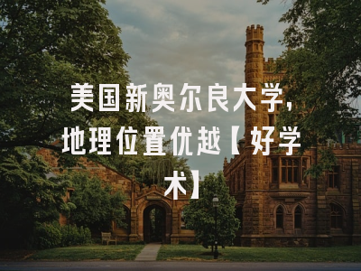 美国新奥尔良大学，地理位置优越【好学术】