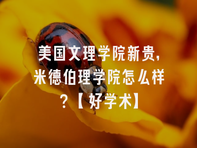 美国文理学院新贵，米德伯理学院怎么样？【好学术】