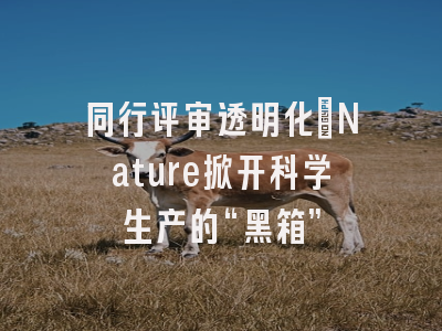 同行评审透明化：Nature掀开科学生产的“黑箱”