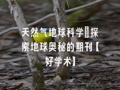 天然气地球科学：探索地球奥秘的期刊【好学术】