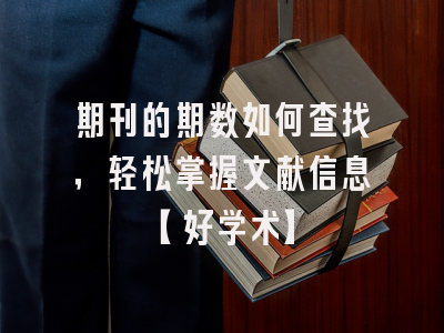 期刊的期数如何查找，轻松掌握文献信息【好学术】